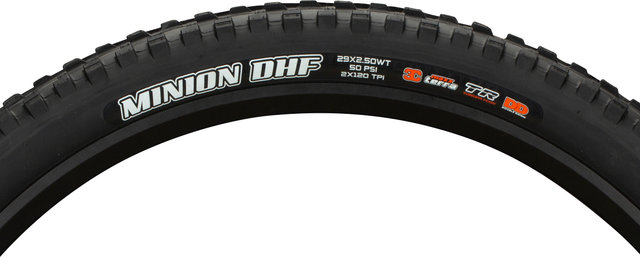 Maxxis Minion DHF 3C MaxxTerra DD WT TR 29" Faltreifen - schwarz/29 "/63 mm/63-622/2.5 "