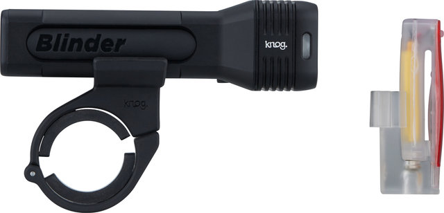 Knog Blinder 80 + Plus Twinpack Beleuchtungsset mit StVZO-Zulassung - black/500