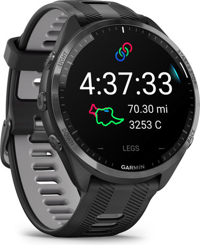 Garmin Forerunner 965 GPS Running & Triathlon Smartwatch - black-carbon grey-black-light grey