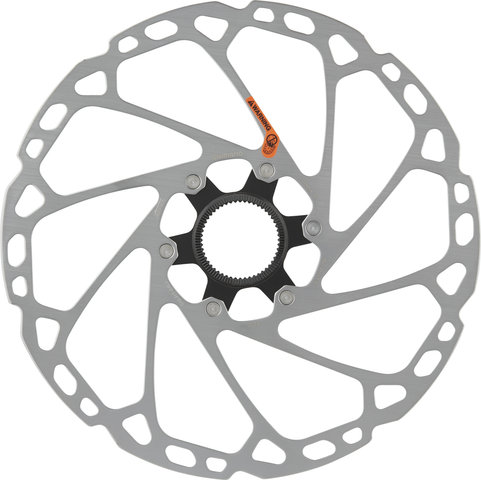 Shimano SM-RT64 Center Lock Brake Rotor for Deore w/ External Teeth - silver-black/220 mm