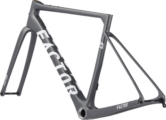 Factor LS Disc Carbon Gravel Frameset - gunmetal/M/12 mm Thru Axle