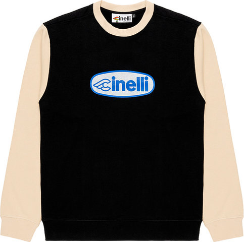 Cinelli Oval Crewneck Sweater - black-white/M