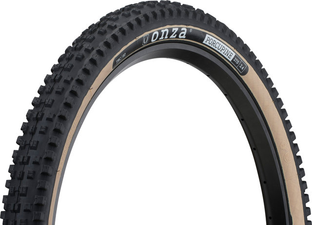 Onza Porcupine TRC MC60 Skinwall 29" Folding Tyre - black-brown/29 /61 mm/61-622/2.4 