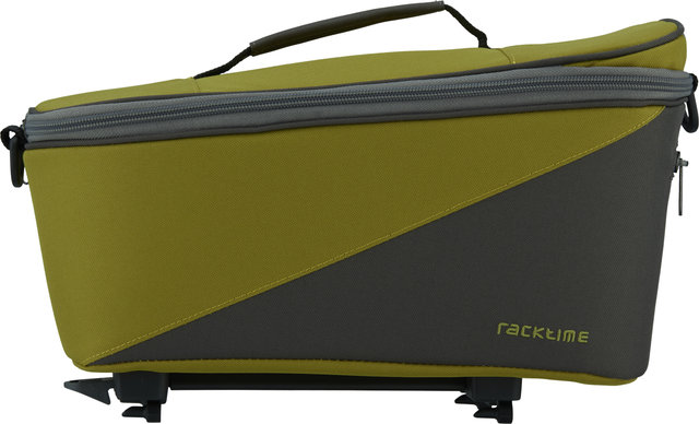 Racktime Talis Pannier Rack Bag - lime green-stone grey/8000 ml