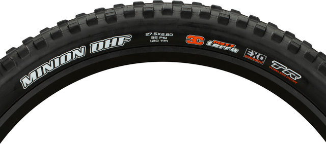 Maxxis Minion DHF+ 3C MaxxTerra EXO TR 27,5+ Faltreifen - schwarz/27.5 "/71 mm/71-584/2.8 "