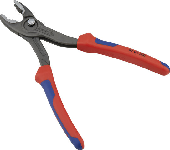 Knipex TwinGrip Slip Joint Pliers w/ Multi-Component Handle - red-blue