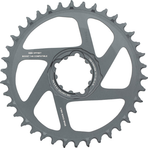 SRAM X-Sync 2 SL Direct Mount 3 mm Chainring for SRAM Eagle Boost - lunar grey/38 tooth