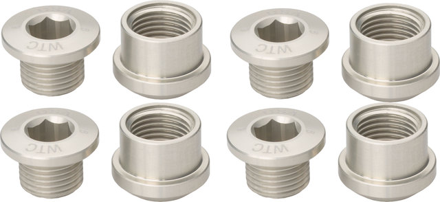 Wolf Tooth Components Set de tornillos de plato 4 brazos 6 mm - silver/6 mm