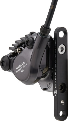 Shimano Frein à Disque GRX BR-RX820 + ST-RX820 - noir-gris/Roue avant/Flip-Flop (non spécifique au côté)