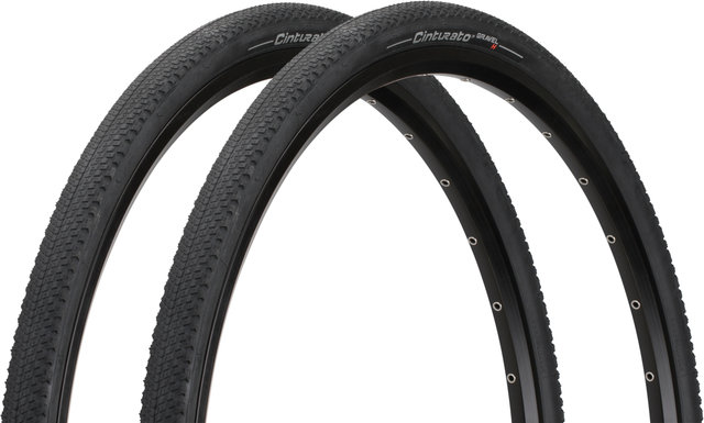 Pirelli Cinturato Gravel Hard Terrain TLR 28" Faltreifen 2er-Set - schwarz/28 "/35 mm/35-622