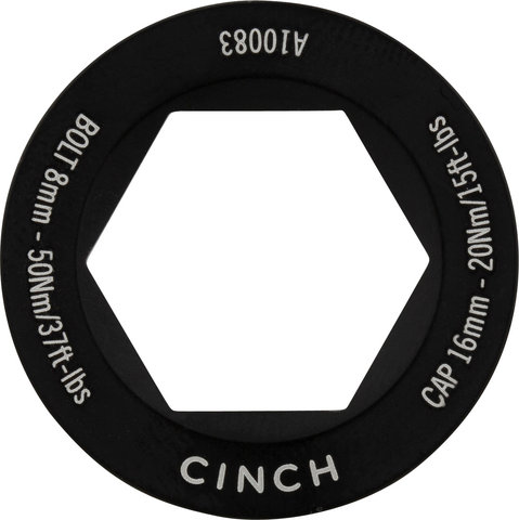 Race Face Puller Cap Drive Side for Cinch Crank Bolt - matte black