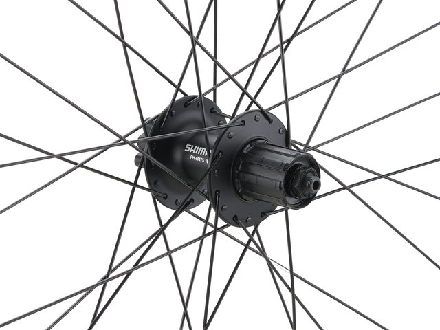 bc basic Mountain Alivio 6-Bolt Disc DT Swiss 533D 26" Wheelset - black/26" set (front 9x100 + rear 10x135) Shimano