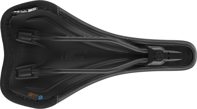 SQlab 611 Ergowave Saddle - black/140 mm