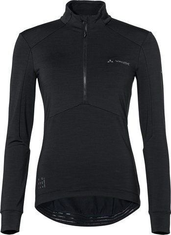 VAUDE Camiseta Womens Kuro Halfzip LS - black/36