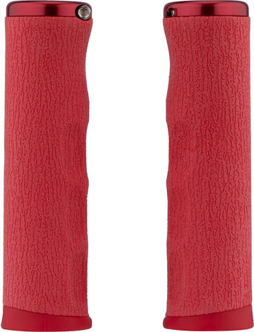 ODI Poignées de guidon F-1 Series Dread Lock Lock-On 2.1 - rouge/130 mm