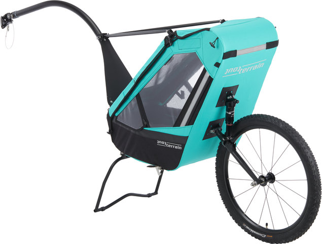 tout terrain Remolque para niños Singletrailer II Sport 24 - verde caribe/24"