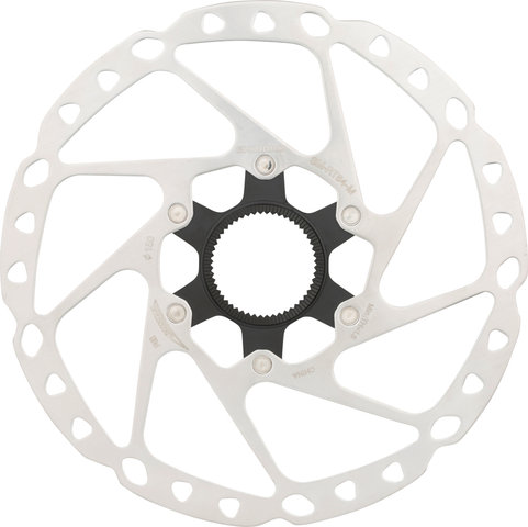 Shimano SM-RT64 Center Lock Brake Rotor for Deore w/ External Teeth - silver-black/180 mm