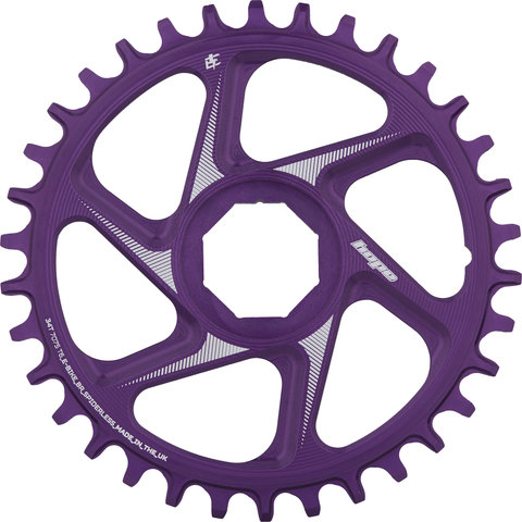 Hope Plato de montaje directo sin araña R22 para bicicleta eléctrica Brose - purple/34 