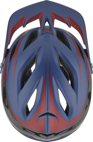 Troy Lee Designs A3 MIPS Helm - fang dk blue-burgundy/57 - 59 cm