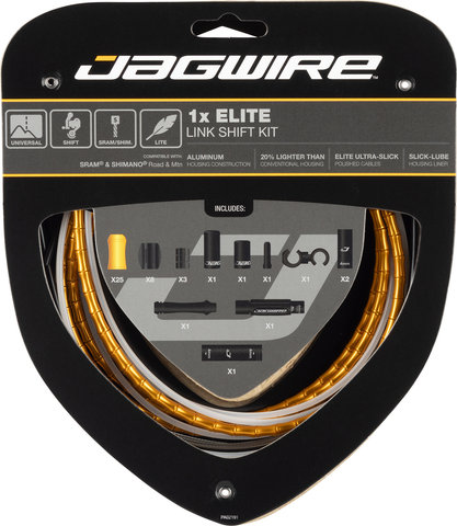 Jagwire 1X Elite Link Schaltzugset - gold