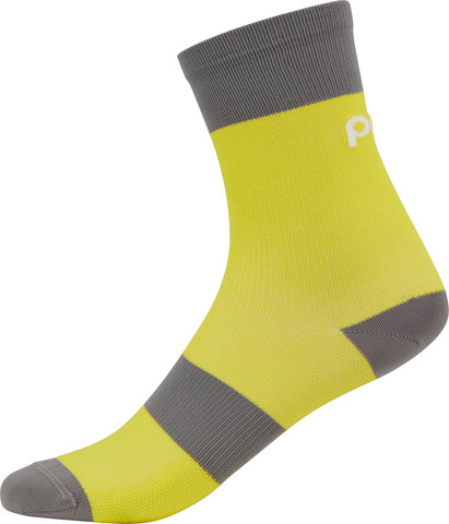 POC Calcetines Youth Essential MTB - aventurine yellow-sylvanite grey/40 - 42