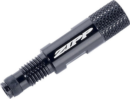 Zipp Tangente Aluminium Knurled Valve Extender - black/27 mm