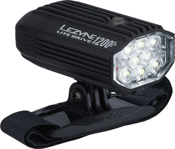 Lezyne Lampe pour Casque Lite Drive 1200+ - noir satiné/1200