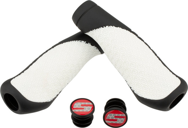 SRAM Comfort handlebar grips - black-white/133 mm