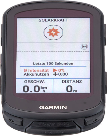 Garmin Edge 840 Solar GPS Bike Computer + Navigation System - black