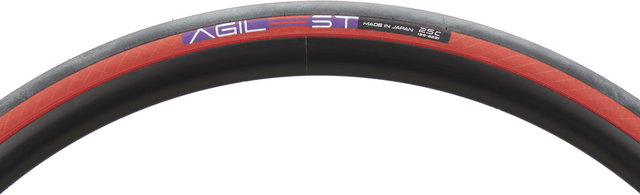 Panaracer Agilest 28" Faltreifen - black-red/28 "/25 mm/25-622