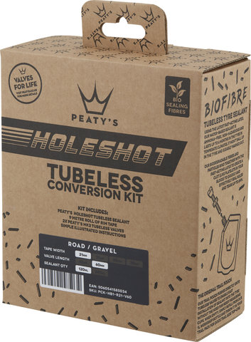 Peatys Holeshot Tubeless Conversion Kit - universal/Road / Gravel