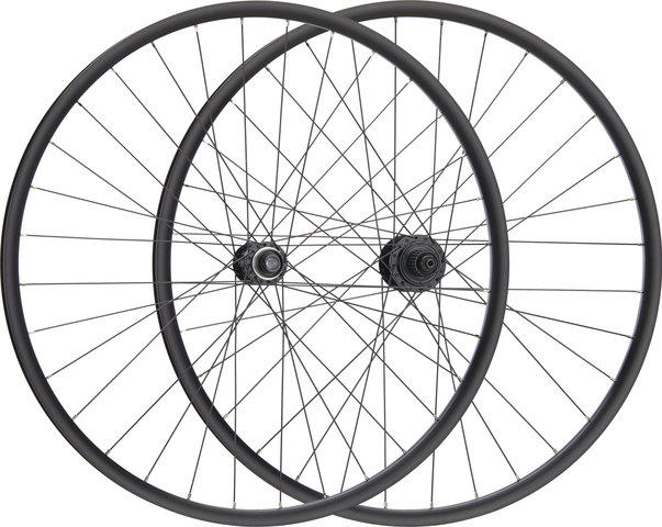 bc basic Urban Deore Disc Center Lock P-22 28" Wheelset - black/28" Set (Front 15x100 + Rear 10x135) Shimano Micro Spline