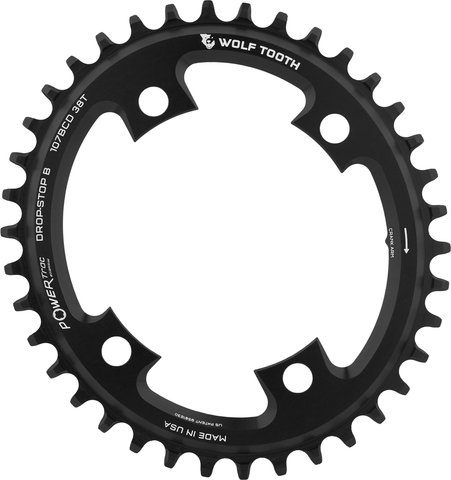 Wolf Tooth Components Elliptical 107 BCD Chainring for SRAM - black/38 