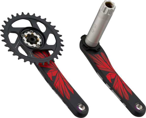 SRAM X01 Eagle DUB DM 12-speed Carbon Crankset - lunar-oxy/170,0 mm