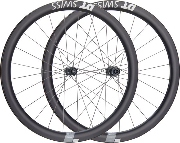 DT Swiss Set de Roues en Carbone CRC 1400 SPLINE 45 Disc Center Lock 28" - noir/142 mm/100 mm/28"/Shimano Route/100 mm/Shimano Route/100 mm/142 mm