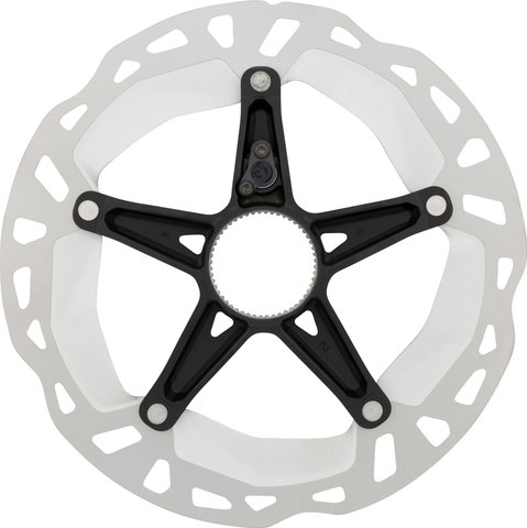 Shimano RT-EM810 Center Lock Brake Rotor for STEPS w/ External Teeth - silver-black/180 mm