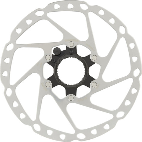 Shimano RT-EM600 Center Lock Brake Rotor for STEPS w/ External Teeth - silver-black/180 mm