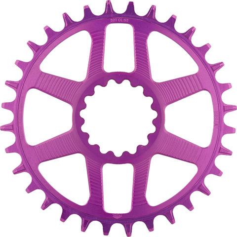 e*thirteen Helix R Guidering Direct Mount Chainring - eggplant/32 