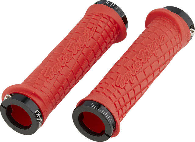 ODI Troy Lee Designs MTB Lock-On Handlebar Grips - red-black/130 mm