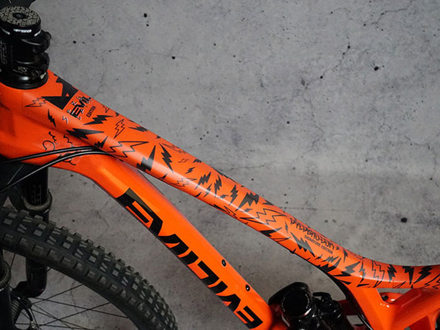 DYEDBRO MTB Frame Protection Film Set - Sergio Layos Signature Edition black