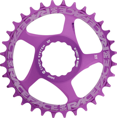 Race Face Plato Narrow Wide Cinch Direct Mount, 10/11/12 velocidades - purple/32 dientes