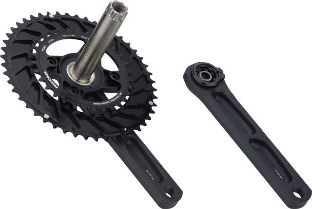 Rotor NS 24 Kurbelgarnitur - Werkstattverpackung - black/175,0 mm 31-48