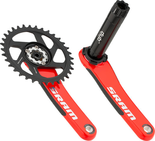 SRAM Set de Pédalier en Carbone X01 DH DUB Direct Mount 11 vitesses - red/165,0 mm