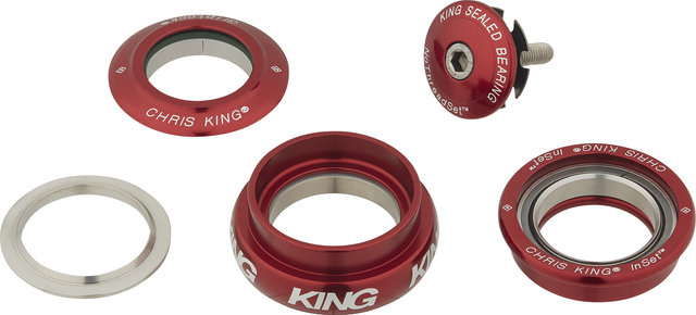 Chris King InSet i8 ZS44/28.6 - EC44/33 GripLock Headset - red/1 1/8" - 1 1/4" tapered/ZS44/28,6 - EC44/33