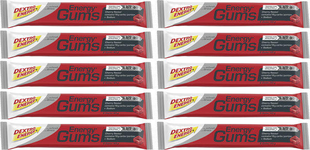 Dextro Energy Energy Gums - 10 Stück - cherry