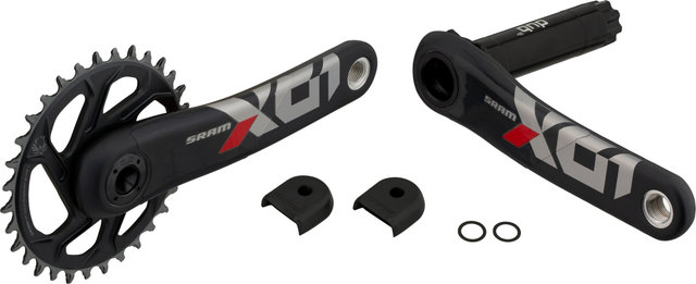 SRAM X01 Eagle SuperBoost+ DUB DM 12-fach Carbon Kurbelgarnitur - lunar-oxy/170,0 mm