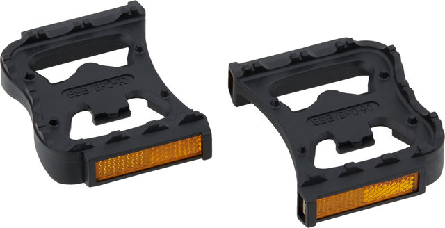 BBB Reflector Pedal Plates FeetRest BPD-90 for SPD Clipless Pedals - black