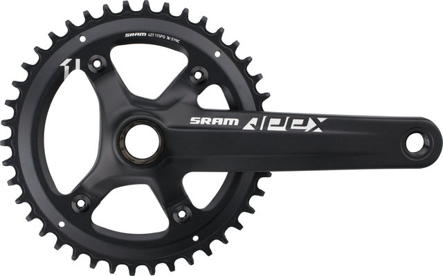 SRAM Apex 1 GXP 1x10-/1x11-fach, 110 mm Kurbelgarnitur - black/172,5 mm