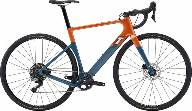 3T Exploro Race GRX 1X Carbon Gravelbike - orange-grey/28"/M