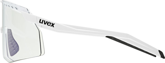 uvex pace stage V sports glasses - white matte/mirror blue